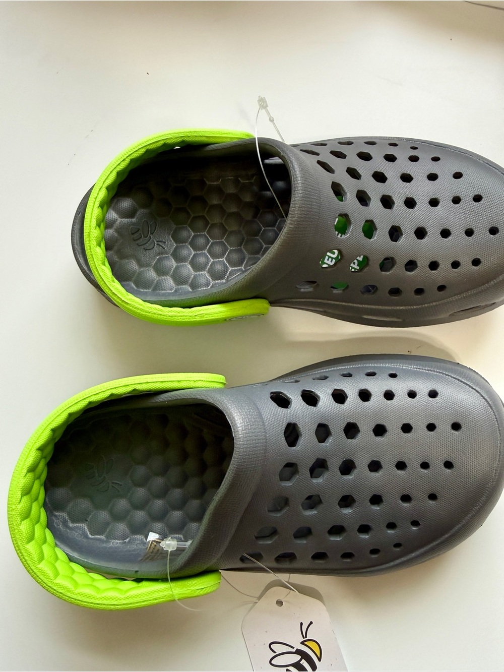 Joybees Kids Sandals Grey Croc Like Shoes Kids Size 10-11
